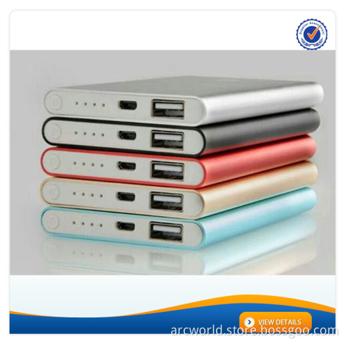 AWC925 5000mAh 10MM Slim Universal Portable Cell Phone Charger 5v2.1a Charger Smartphone Power Bank